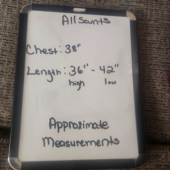 Allsaints Alia Dress Womens 2 Plum High Low Hem Silk Sleeveless Cocktail Party - Picture 7 of 7